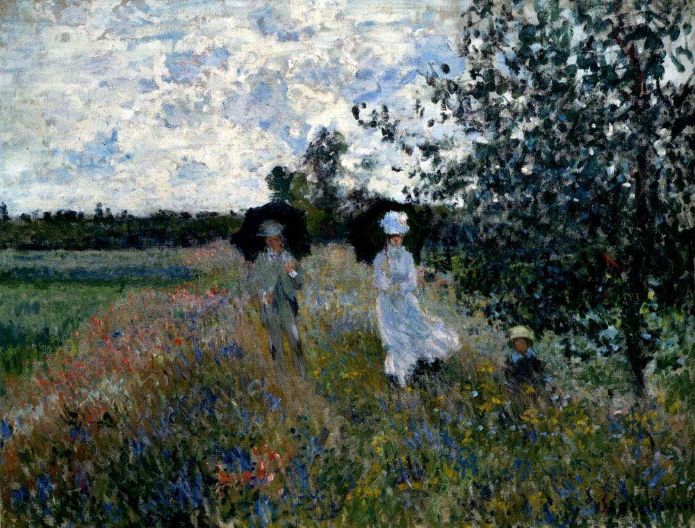 Claude Monet Promenade Near Argenteuil